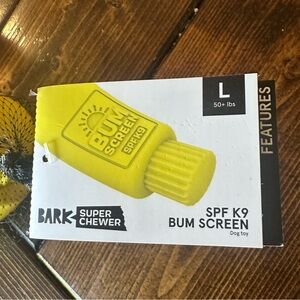 BARK! box super chewer K9 Bum Screen! Not real liquid!